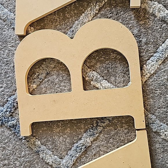 Wooden 8" Classic Letters - Picture 5 of 7